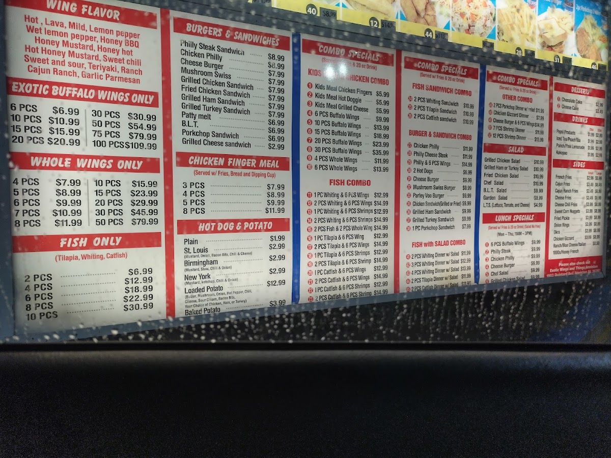 Exotic Wings & Things Menu - Image 1