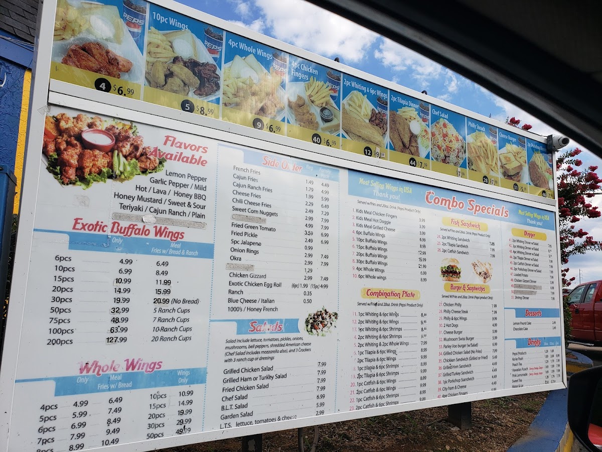 Exotic Wings & Things Menu - Image 2